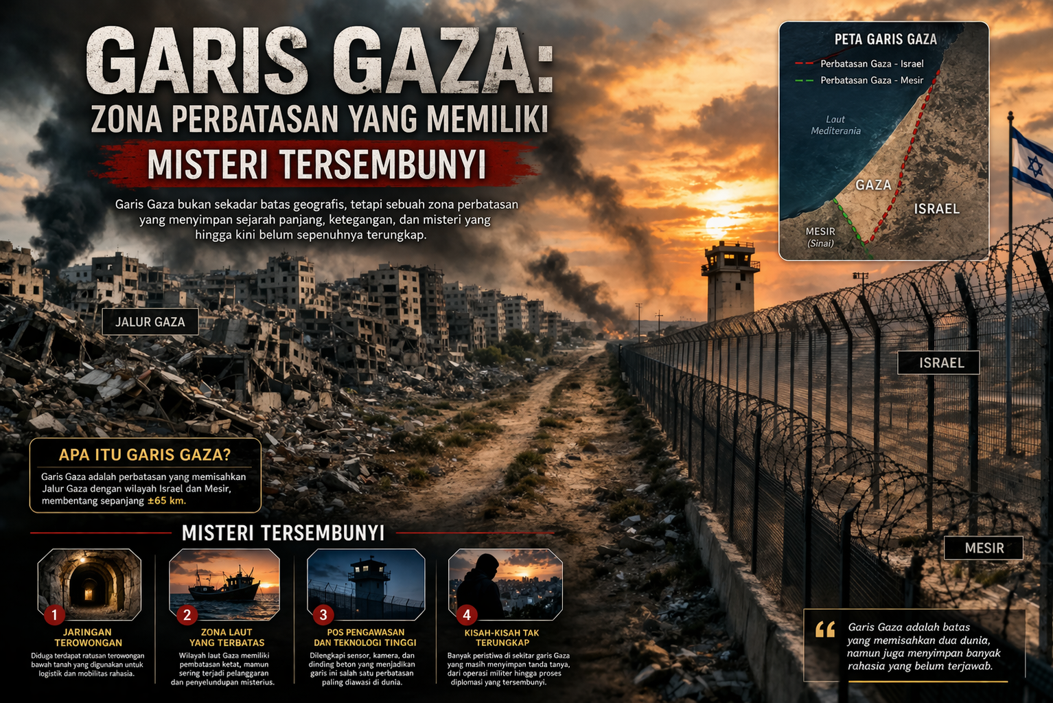 Garis Gaza: Zona Perbatasan yang Memiliki Misteri Tersembunyi